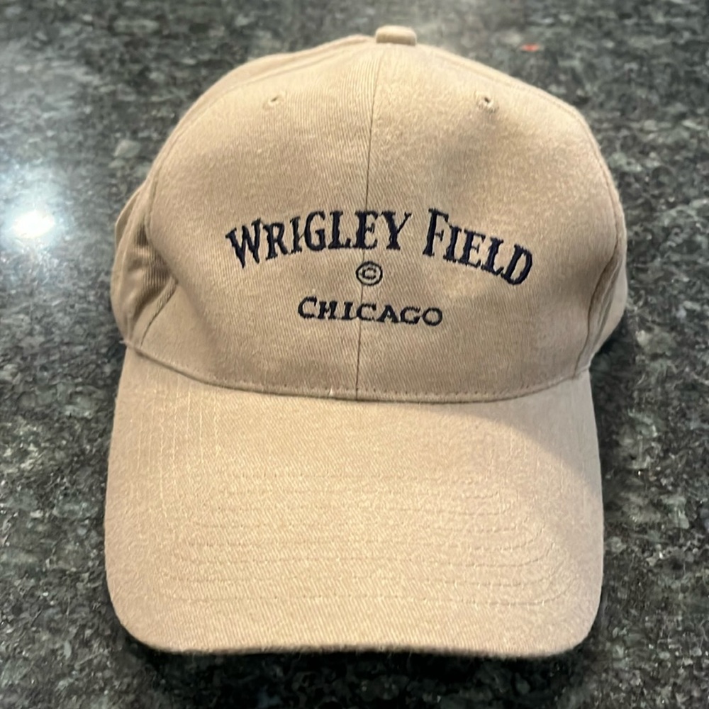 Never worn baseball hat, beige, Wrigley Field Chicago